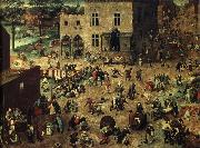 Pieter Bruegel barnlekar oil painting